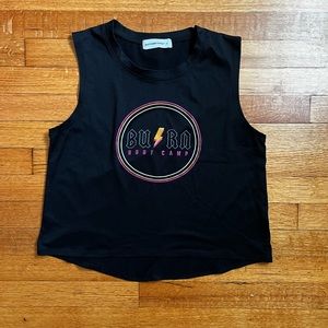Burn Boot Camp, Black Crop Top, Size M